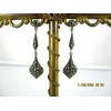 Boucles d'oreilles pendantes Art Déco en Argent