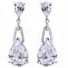 Boucles d'Oreilles Vintage en Argent et Zirconium