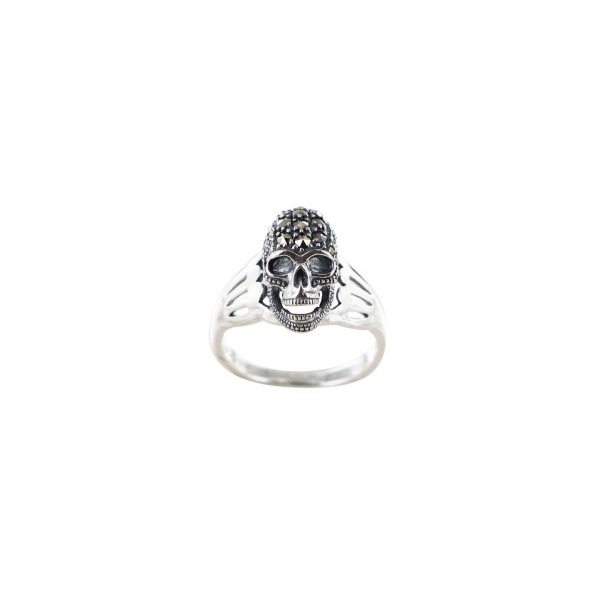 Bague Vintage en Argent et Tête de Mort