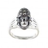 Bague Vintage en Argent et Tête de Mort