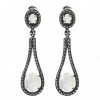 Boucles d'Oreilles Vintage en Argent et nacre