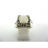 Bague Art Déco en Argent et opale