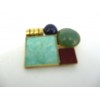 Broche Art déco avec Pierres Semi-Précieuses