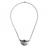 Collier Vintage en Argent avec Nacre et Grenat