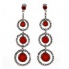 Boucles d'oreilles en Argent et Pierre Cornaline