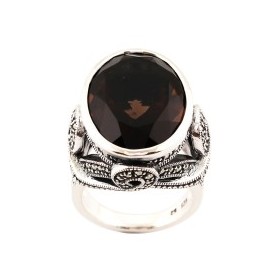 Bague Vintage en Argent 925 avec Quartz