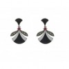 Boucles d'Oreilles Vintage en Argent et Rubis