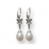 Boucles d'oreilles Pendantes en Argent et Perles de Culture