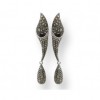 Boucles d'Oreilles Vintages Pendantes en Argent 925