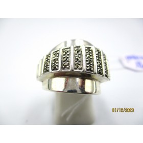 Bague Tank Art Déco en Argent