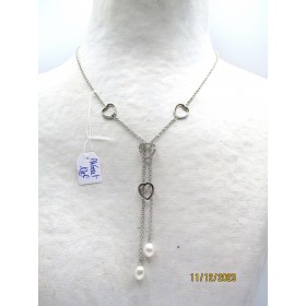 Collier Vintage en Argent et Perles