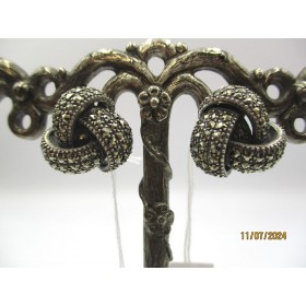Boucles d' Oreilles Art Déco en Argent