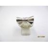 Bague Tank Art déco en Argent et Zirconium