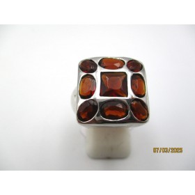 Bague Vintage en Argent et Grenat