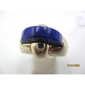 Bague rétro en Argent et Lapis Lazuli