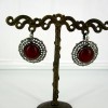 Boucle d'oreille femme en cornaline