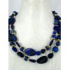 Sautoir avec pierres lapis lazuli