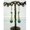 Boucles d'Oreilles avec Pierres en Turquoise