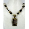 Collier Style Ancien avec Agate Brune