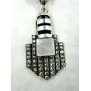 Collier avec Pendentif Style Art Déco avec Nacre