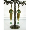Boucles d'oreilles Pampille Longue avec Aventurines