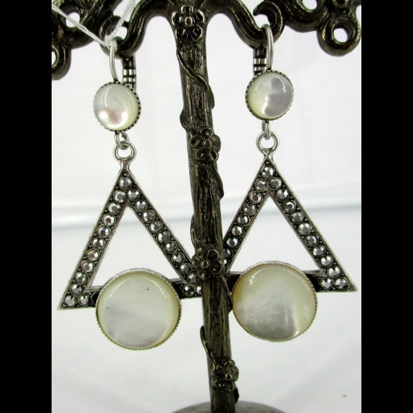 boucles d'oreilles vintage triangle