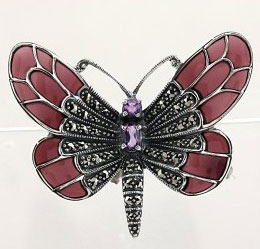 Broche vintage papillon