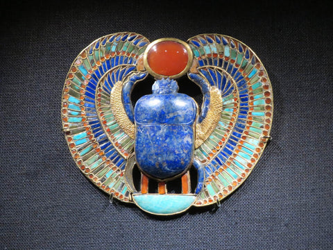 Scarabé trouvé dans le tombeau de Toutankhamon